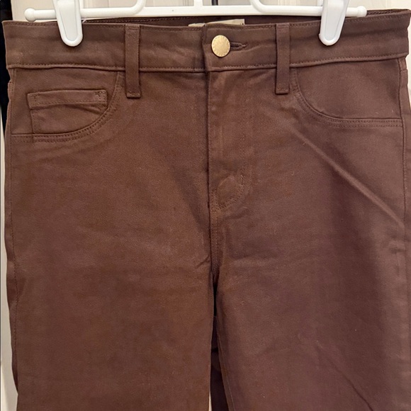 L-agence Brown coated Marguerite Skinny Jeans - Picture 2 of 7